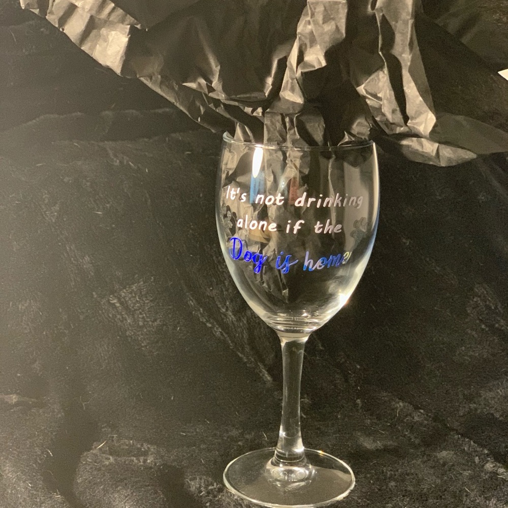 decorative wine glass